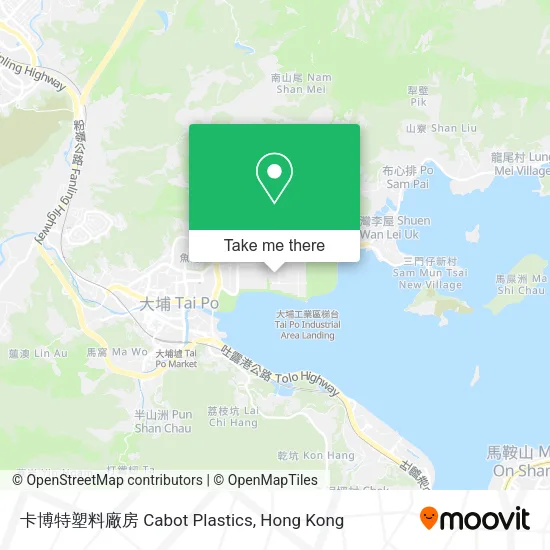 卡博特塑料廠房 Cabot Plastics map