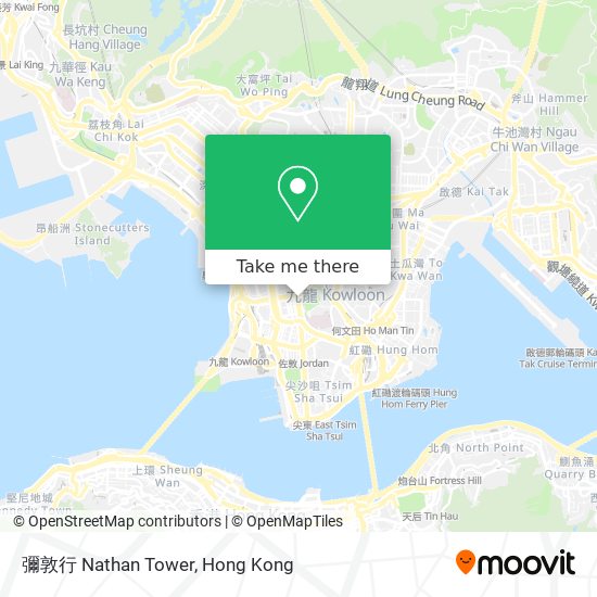 彌敦行 Nathan Tower地圖