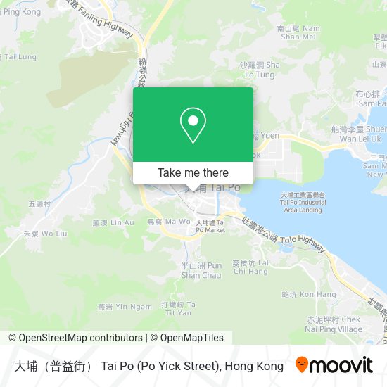 大埔（普益街） Tai Po (Po Yick Street)地圖