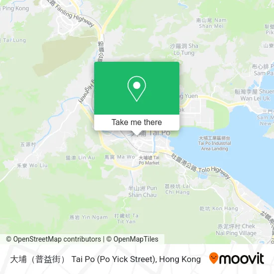 大埔（普益街） Tai Po (Po Yick Street)地圖