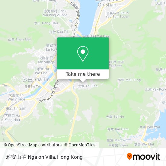 雅安山莊 Nga on Villa map