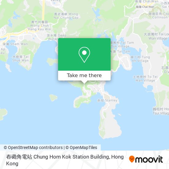 舂磡角電站 Chung Hom Kok Station Building map