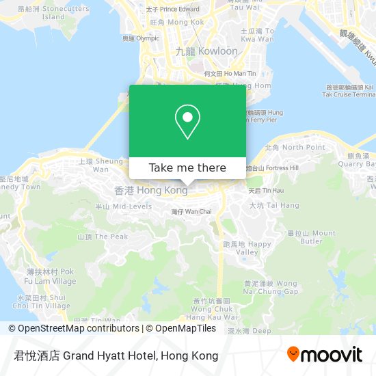 君悅酒店 Grand Hyatt Hotel map