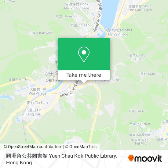 圓洲角公共圖書館 Yuen Chau Kok Public Library地圖