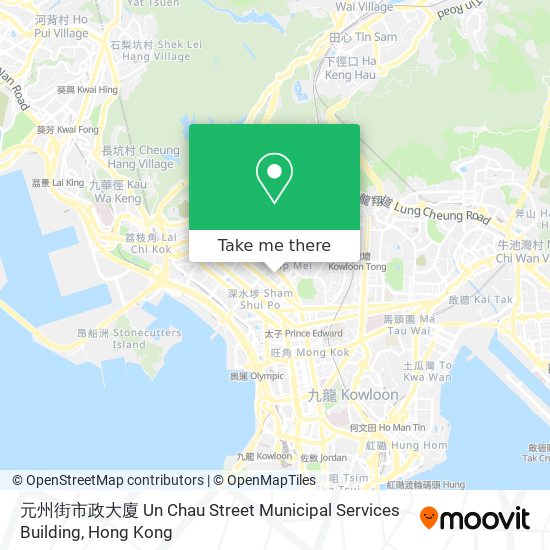 元州街市政大廈 Un Chau Street Municipal Services Building地圖