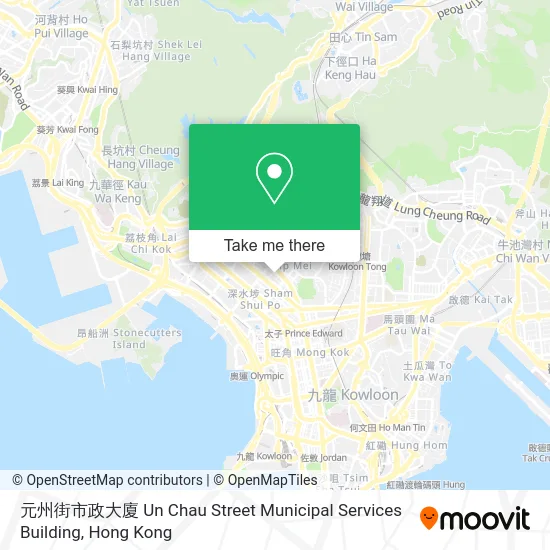 元州街市政大廈 Un Chau Street Municipal Services Building map