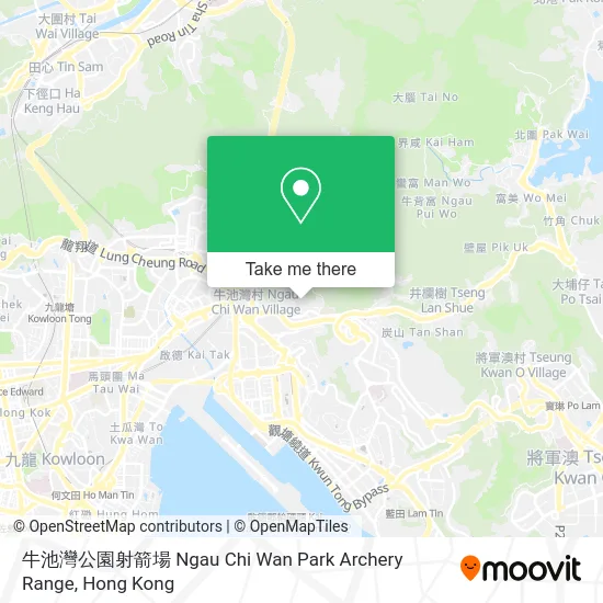牛池灣公園射箭場 Ngau Chi Wan Park Archery Range map