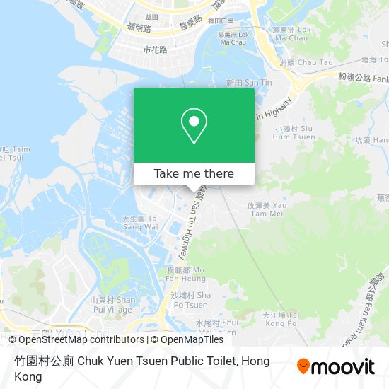 竹園村公廁 Chuk Yuen Tsuen Public Toilet地圖