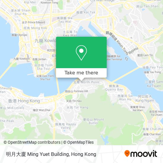 明月大廈 Ming Yuet Building map