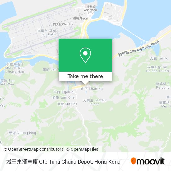 城巴東涌車廠 Ctb Tung Chung Depot地圖