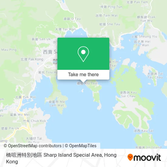 橋咀洲特別地區 Sharp Island Special Area map