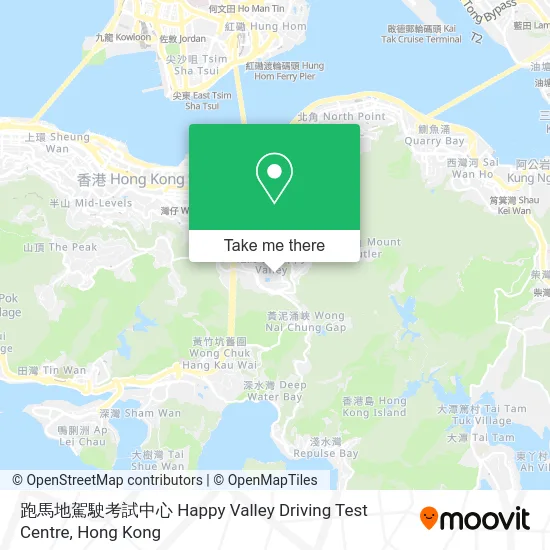 跑馬地駕駛考試中心 Happy Valley Driving Test Centre map