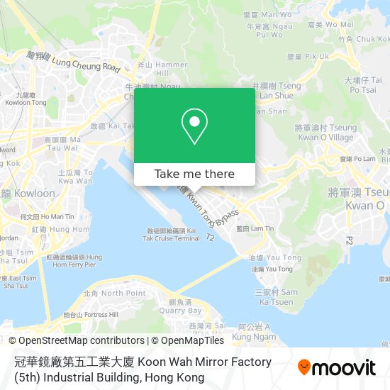 冠華鏡廠第五工業大廈 Koon Wah Mirror Factory (5th) Industrial Building map