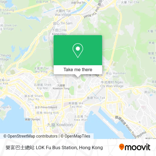 樂富巴士總站 LOK Fu Bus Station地圖