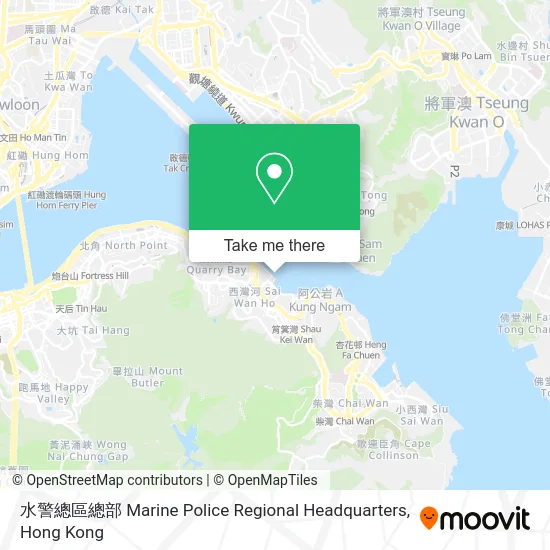 水警總區總部 Marine Police Regional Headquarters map