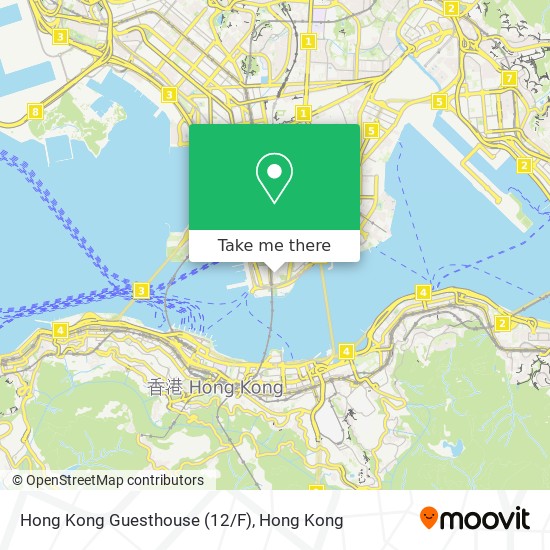 Hong Kong Guesthouse (12/F) map