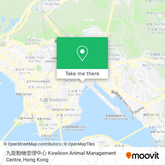 九龍動物管理中心 Kowloon Animal Management Centre map