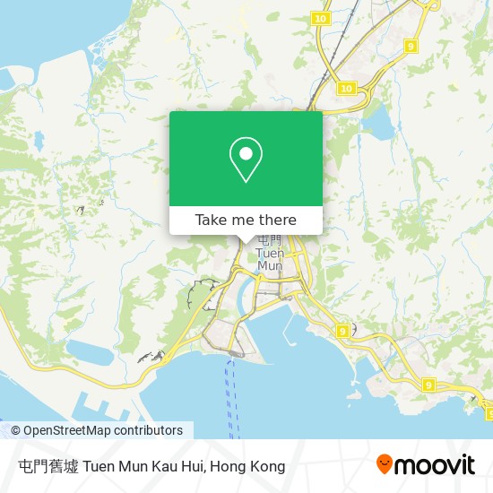 屯門舊墟 Tuen Mun Kau Hui map