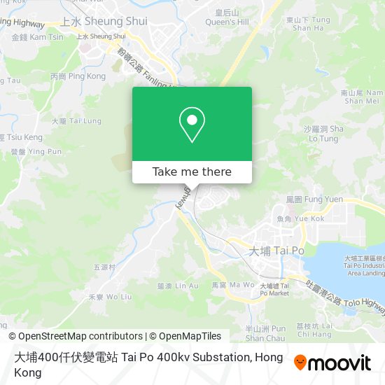 大埔400仟伏變電站 Tai Po 400kv Substation map