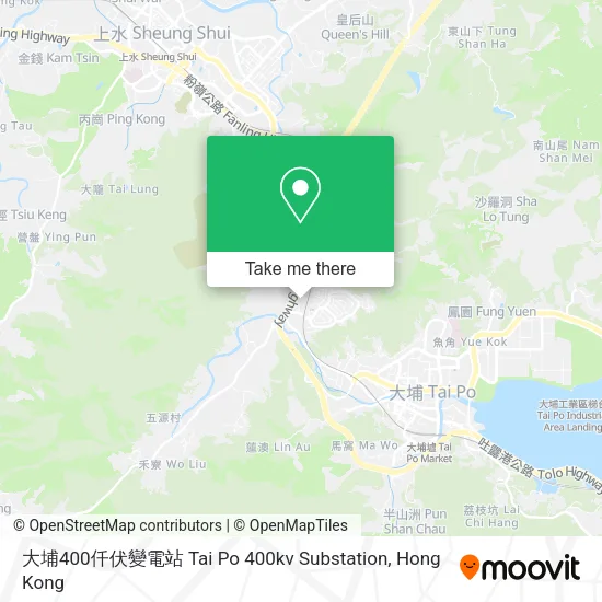 大埔400仟伏變電站 Tai Po 400kv Substation地圖