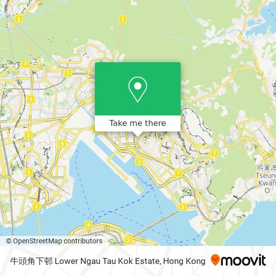 牛頭角下邨 Lower Ngau Tau Kok Estate map