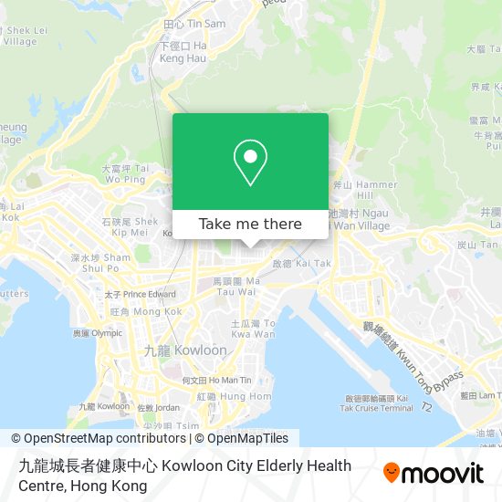 九龍城長者健康中心 Kowloon City Elderly Health Centre地圖