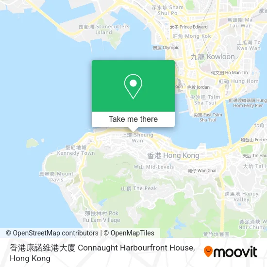 香港康諾維港大廈 Connaught Harbourfront House地圖