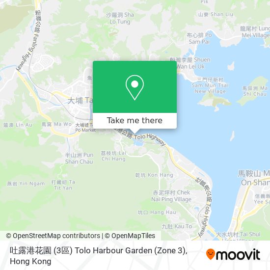 吐露港花園 (3區) Tolo Harbour Garden (Zone 3) map