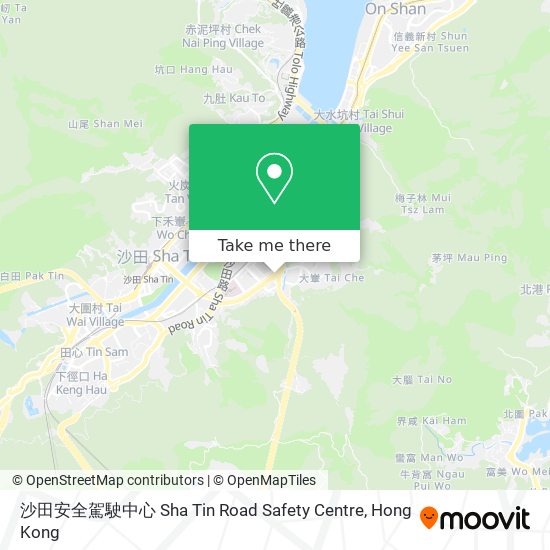 沙田安全駕駛中心 Sha Tin Road Safety Centre map