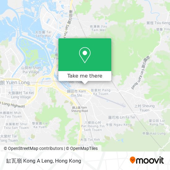 缸瓦嶺 Kong A Leng地圖