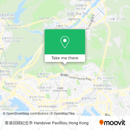 香港回歸紀念亭 Handover Pavillion map