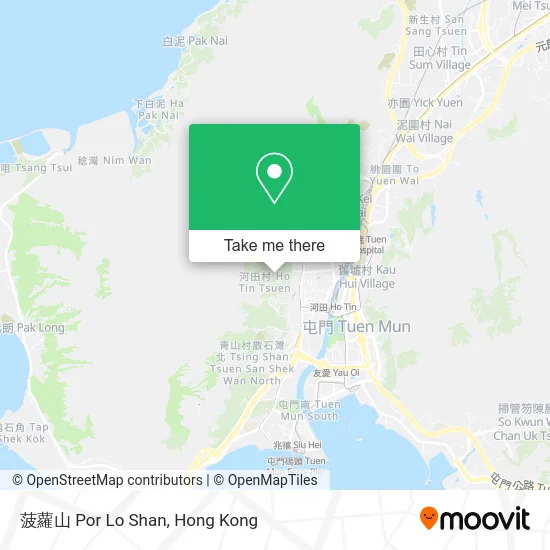 菠蘿山 Por Lo Shan map