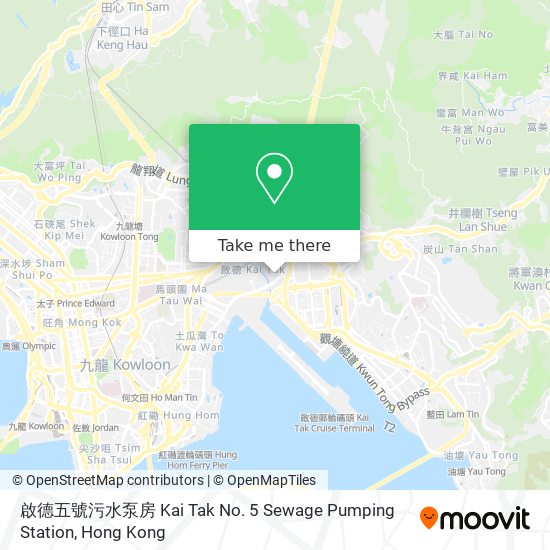 啟德五號污水泵房 Kai Tak No. 5 Sewage Pumping Station map