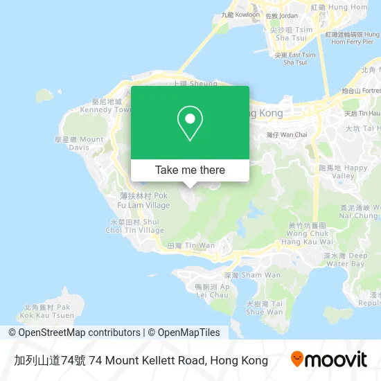 加列山道74號 74 Mount Kellett Road map