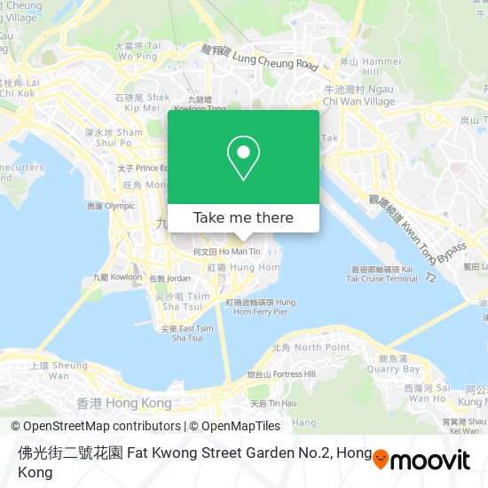 佛光街二號花園 Fat Kwong Street Garden No.2 map