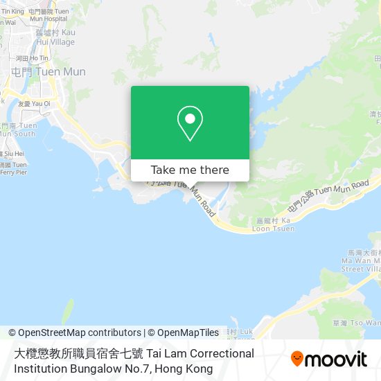 大欖懲教所職員宿舍七號 Tai Lam Correctional Institution Bungalow No.7 map