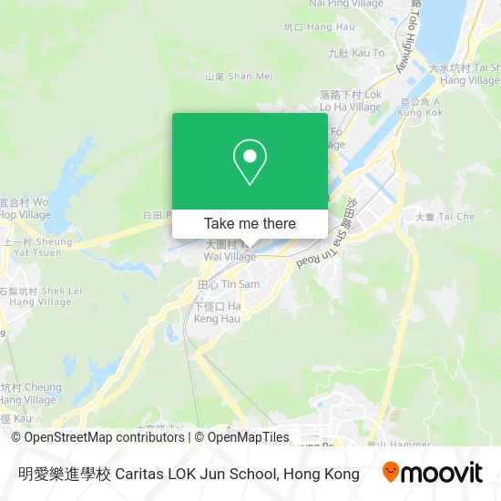 明愛樂進學校 Caritas LOK Jun School map