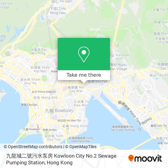 九龍城二號污水泵房 Kowloon City No.2 Sewage Pumping Station map