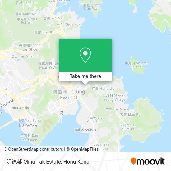 明德邨 Ming Tak Estate map