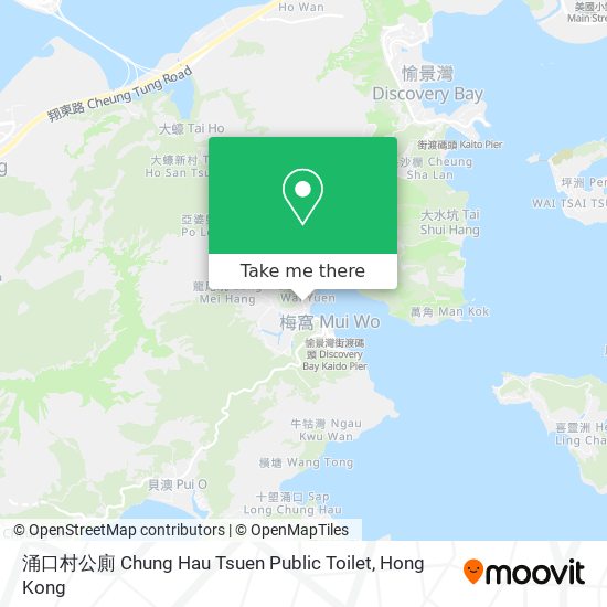 涌口村公廁 Chung Hau Tsuen Public Toilet map