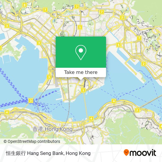 恒生銀行 Hang Seng Bank map