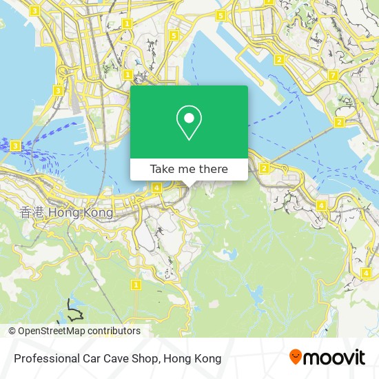 Professional Car Cave Shop map