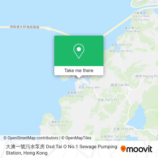 大澳一號污水泵房 Dsd Tai O No.1 Sewage Pumping Station地圖