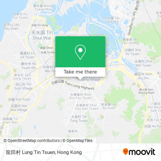龍田村 Lung Tin Tsuen地圖