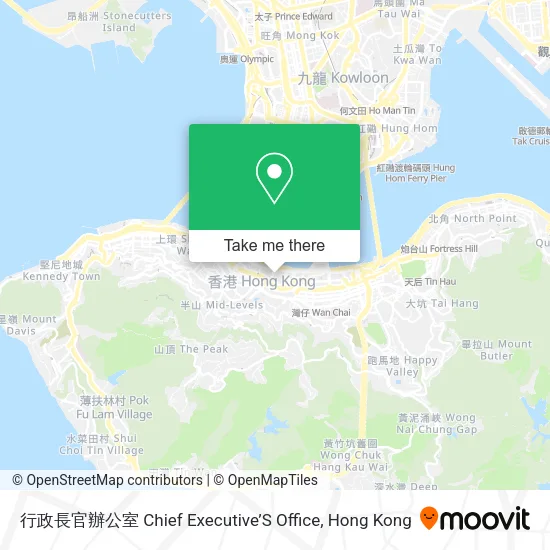 行政長官辦公室 Chief Executive’S Office地圖