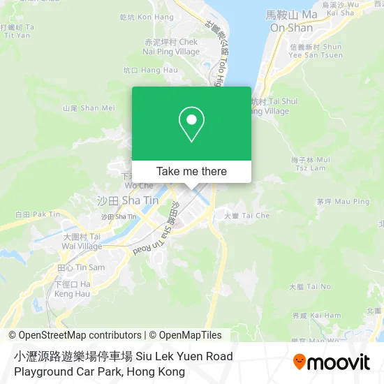 小瀝源路遊樂場停車場 Siu Lek Yuen Road Playground Car Park map