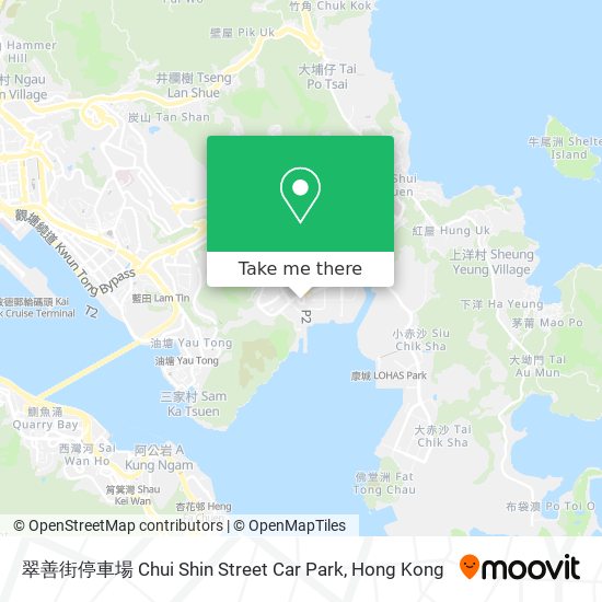 翠善街停車場 Chui Shin Street Car Park map