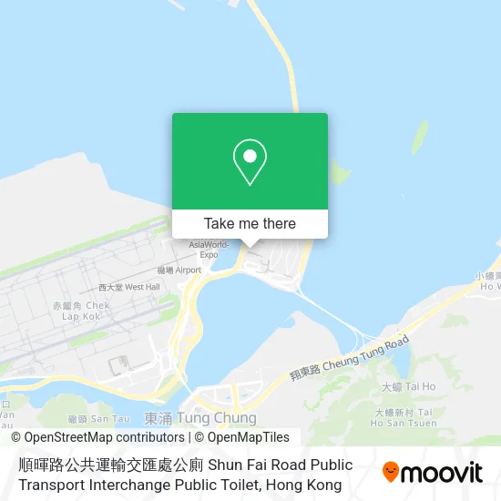 順暉路公共運輸交匯處公廁 Shun Fai Road Public Transport Interchange Public Toilet地圖
