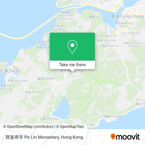 寶蓮禪寺 Po Lin Monastery map