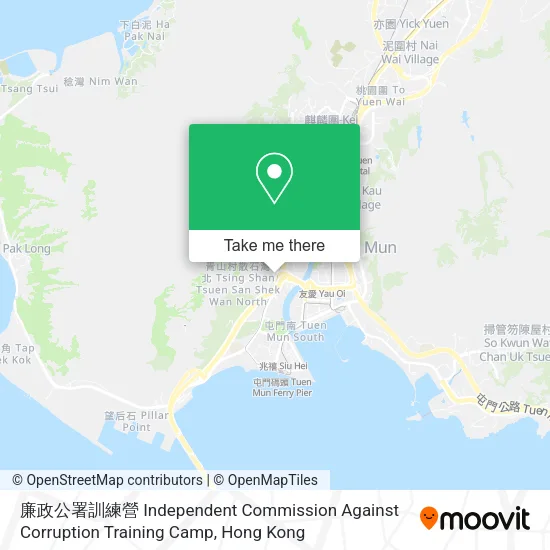 廉政公署訓練營 Independent Commission Against Corruption Training Camp地圖